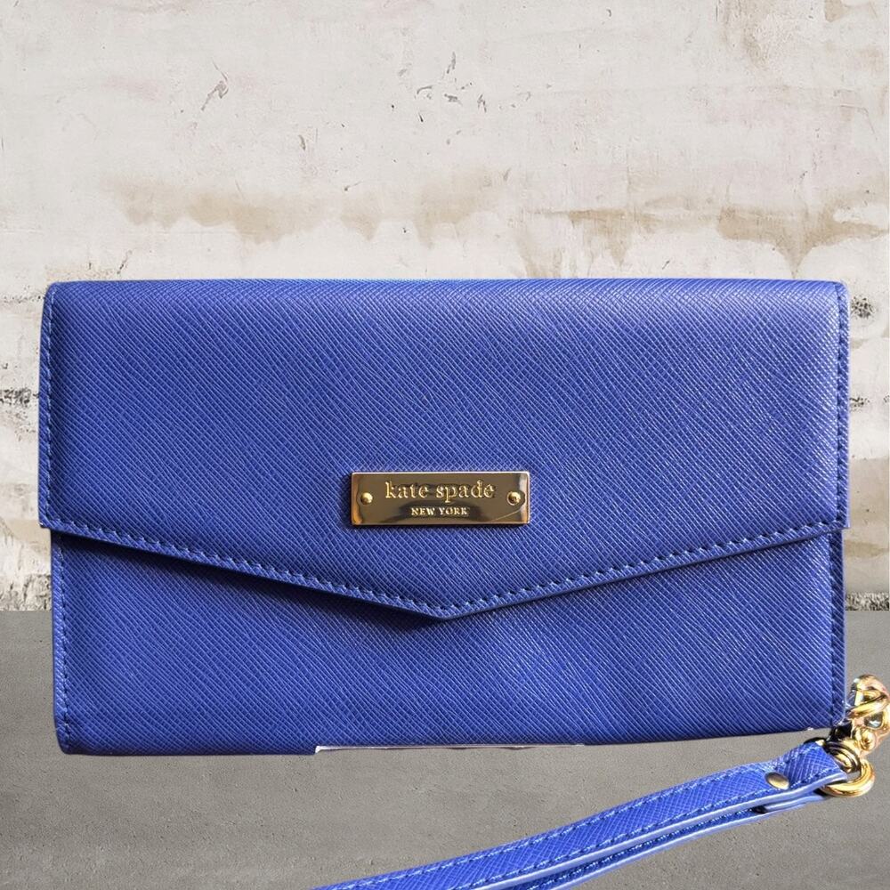 Kate Spade Cobalt Blue Wristlet Clutch